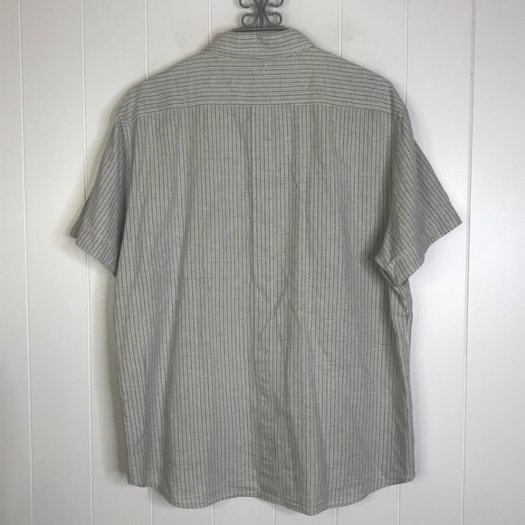 Billy Reid Men's Short Sleeve Buttondown Cotton/Linen‎ Shirt SZ XXL - Picture 7 of 8
